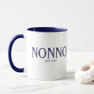 Blaues Nonno-Jahr festgelegt Tasse
