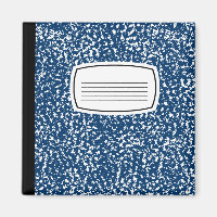 blaues Notizbuch