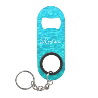 Blaues Oberflächenwasser aus dem Roten Meer in Ägy Mini Flaschenöffner