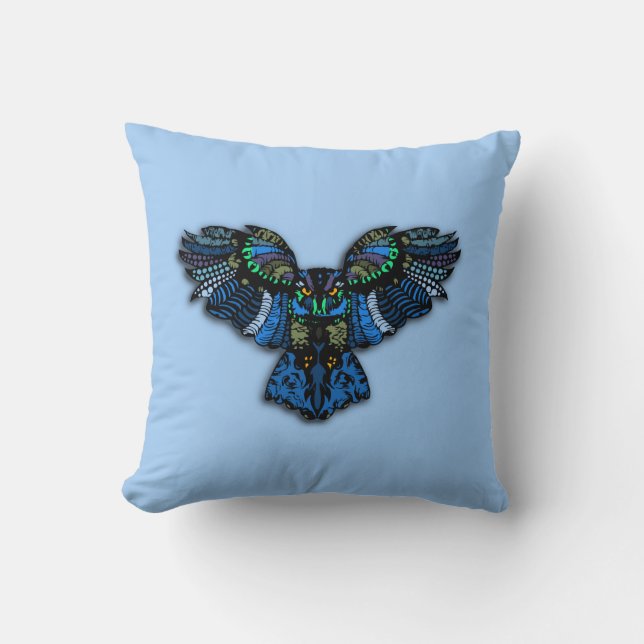 Blaues Ohr Kissen (Vorderseite)