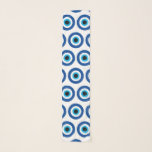 Blaues Ohrmuster-Chiffon-Schal-Design Schal<br><div class="desc">Blaue böse Augen Muster Chiffon Schal Design Muster. Maßgeschneiderter Schal für Nacken,  Haare oder Kopf. Klassisches Mode-Accessoire für Frauen.</div>