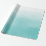 Blaues Ombre Geschenkpapier<br><div class="desc">Featuring watercolor ombre pattern in blue.</div>