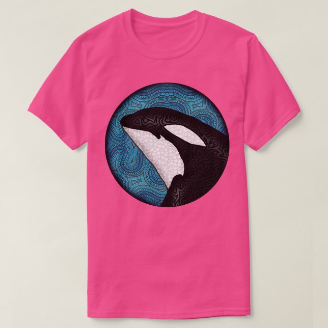 Blaues Orca T-Shirt (Design vorne)
