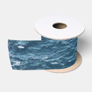 Blaues Ozean-nautischwasser Satinband
