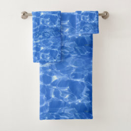 Blaues Ozean-Wasser-Handtuch-Set Badhandtuch Set