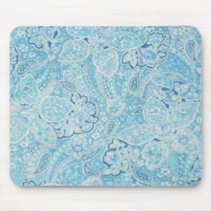 Blaues Paisley Mousepad