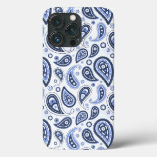 Blaues Paisley-Muster Case-Mate iPhone Hülle