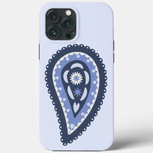 Blaues Paisleymuster Case-Mate iPhone Hülle
