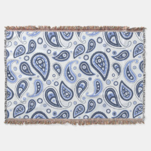 Blaues Paisleymuster Decke