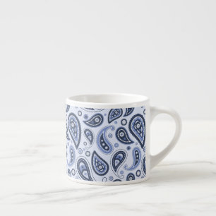 Blaues Paisleymuster Espressotasse