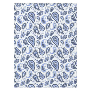 Blaues Paisleymuster Tischdecke
