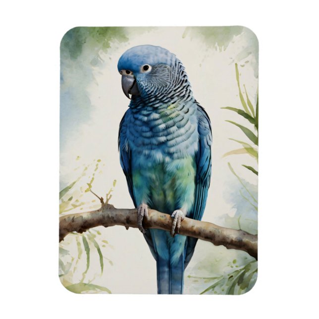 Blaues Parakeet Eukalyptus Tree Flexibel Magnet (Vertikal)