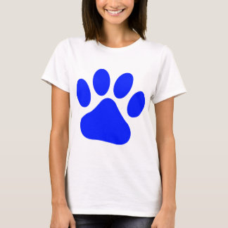 Blaues Pawprint T-Shirt