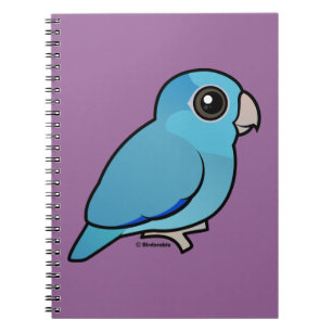 Blaues pazifisches Parrotlet Notizblock