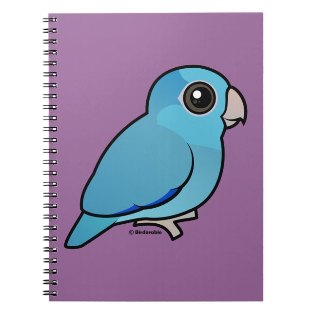 Blaues pazifisches Parrotlet Notizblock (Vorderseite)