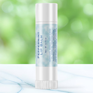 Blaues Pergament-Papier-Lippenbalsam-Tube-Etikett Quadratischer Aufkleber