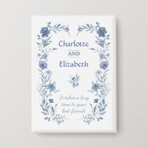 Blaues personalisiertes Namensgeschenk für den bes