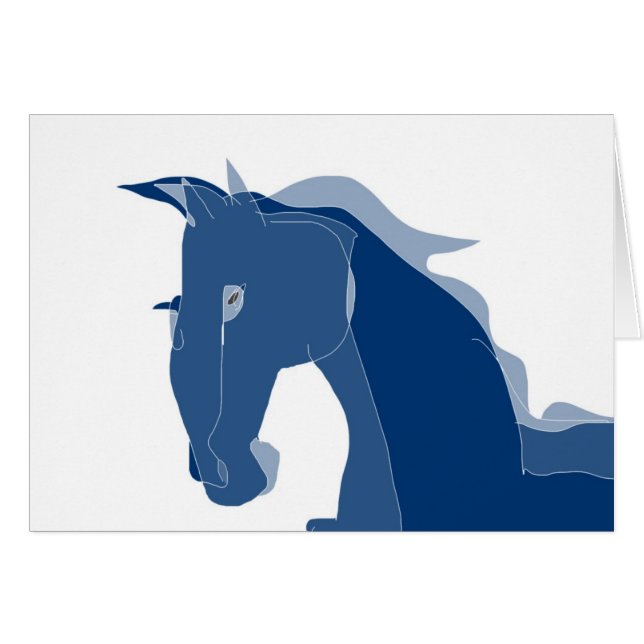Blaues Pferd (Vorderseite (Horizontal))