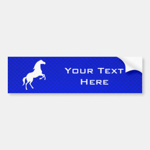 Blaues Pferd Autoaufkleber