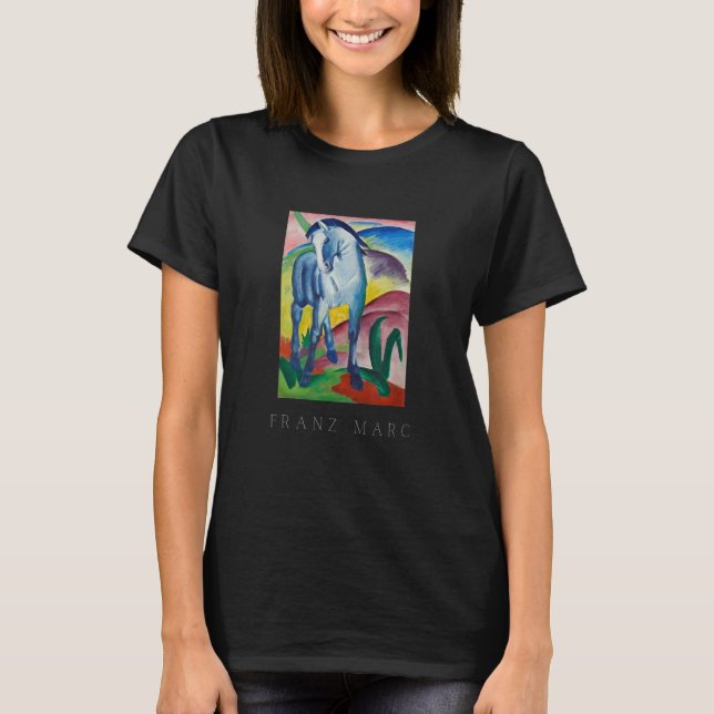 Blaues Pferd Franz Marc T-Shirt (Vorderseite)