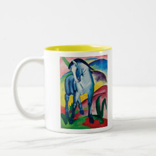 Blaues Pferd I durch Franz Marc Zweifarbige Tasse