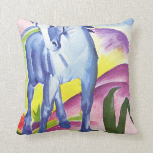 Blaues Pferd I von Franz Marc Throw Pillow Kissen