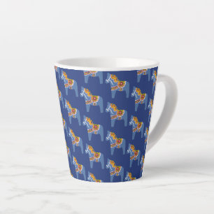 Blaues Pferd Latte Tasse