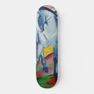 Blaues Pferd (Süße Tier) (von Marc Franz) Skateboard