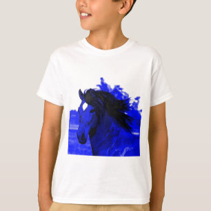 Blaues Pferd T-Shirt
