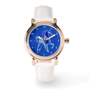 Blaues Pferd Uhr
