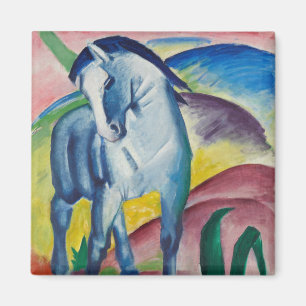 Blaues Pferd von Franz Marc, Vintage Fine Art Magnet
