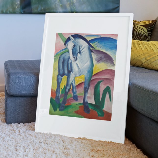 Blaues Pferd von Franz Marc, Vintage Kunst Poster (Von Creator hochgeladen)