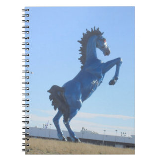 Blaues Pferden-Notizbuch Notizblock