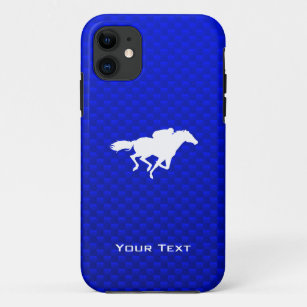 Blaues Pferderennen Case-Mate iPhone Hülle