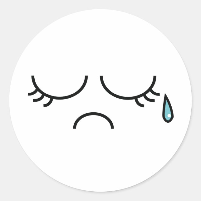 Blaues Picadilly Runder Aufkleber (Vorderseite)