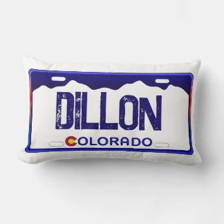 Blaues Plakatkissen für das Blaue Dillon Colorado Lendenkissen