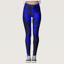 Blaues Plasma Leggings