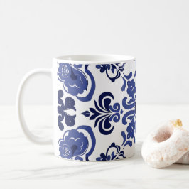 Blaues Portugiesisches Azulejo Bridesmaid-Geschenk Kaffeetasse