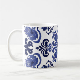 Blaues Portugiesisches Azulejo Bridesmaid-Geschenk Kaffeetasse