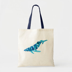 Blaues Prisma Humpback Whale Tote Beutel Tragetasche