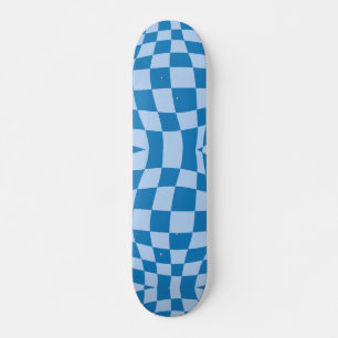 Blaues Prüfmuster Skateboard
