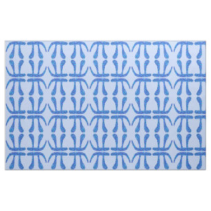 Blaues PU-Symbol-Mathe-Aussenseiter-Blau auf Stoff