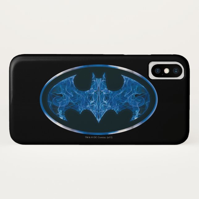Blaues Rauchbattsymbol Case-Mate iPhone Hülle (Rückseite (Horizontal))