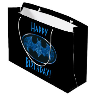 Blaues Rauchbattsymbol Große Geschenktüte