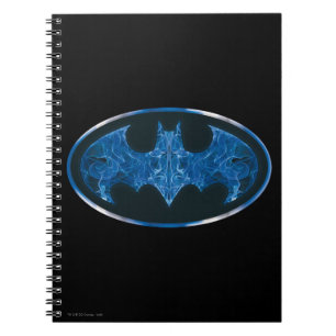 Blaues Rauchbattsymbol Notizblock