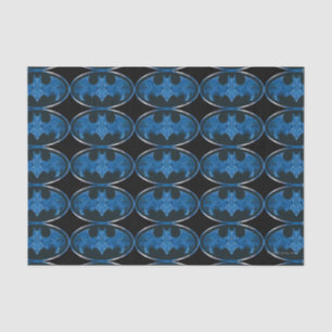 Blaues Rauchbattsymbol Seidenpapier