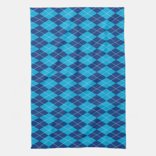 Blaues Raute Küchentuch
