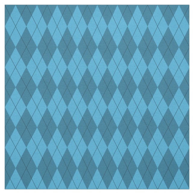 Blaues Rauten-Muster-Gewebe Stoff (Muster)