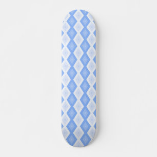 Blaues Rautenmuster Skateboard