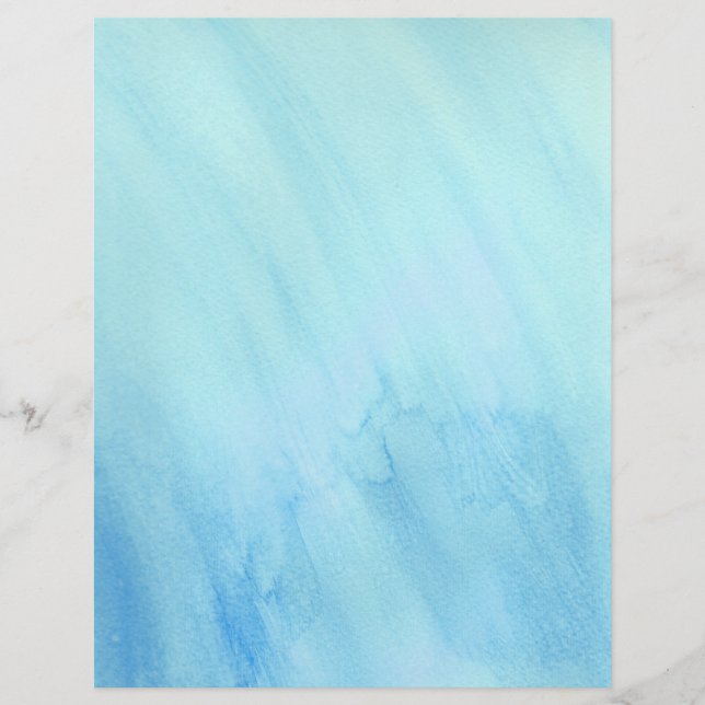 Blaues Regenwetter Wasserfarbe Farbe Farbe Farbe (Vorderseite)